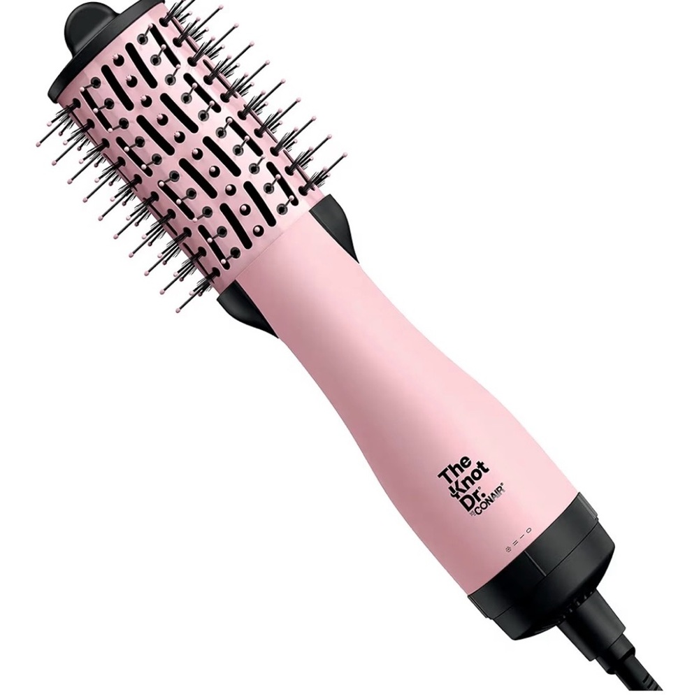 The Knot Dr. Compact Conair Pink Hot Air Styling Brush